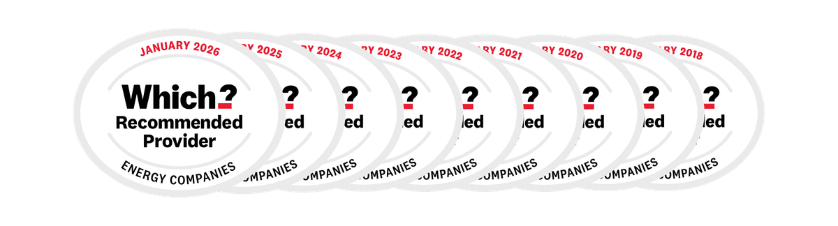 Stack of 9 Which? Recommended Provider