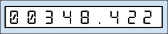 Gas digital metric meter =400